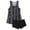 Black, variant on Women's Plus Size Bikini Set Printed Sling Two Piece Sexy Swimsuit for Beach Vacation Summer,Black,L
