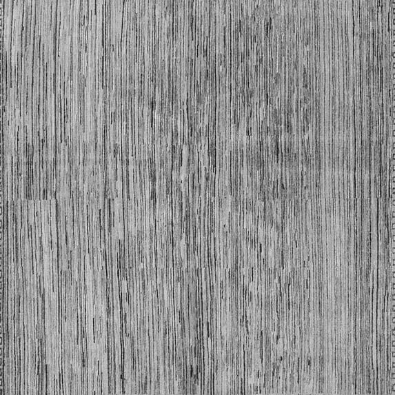Ahgly Company Indoor Square Abstract Gray Modern Area Rugs, 6' Square