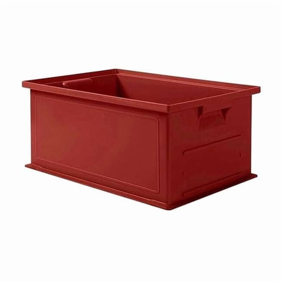 Ssi Schaefer Straight Wall Container,Red,Solid,HDPE 1462.191308RD1