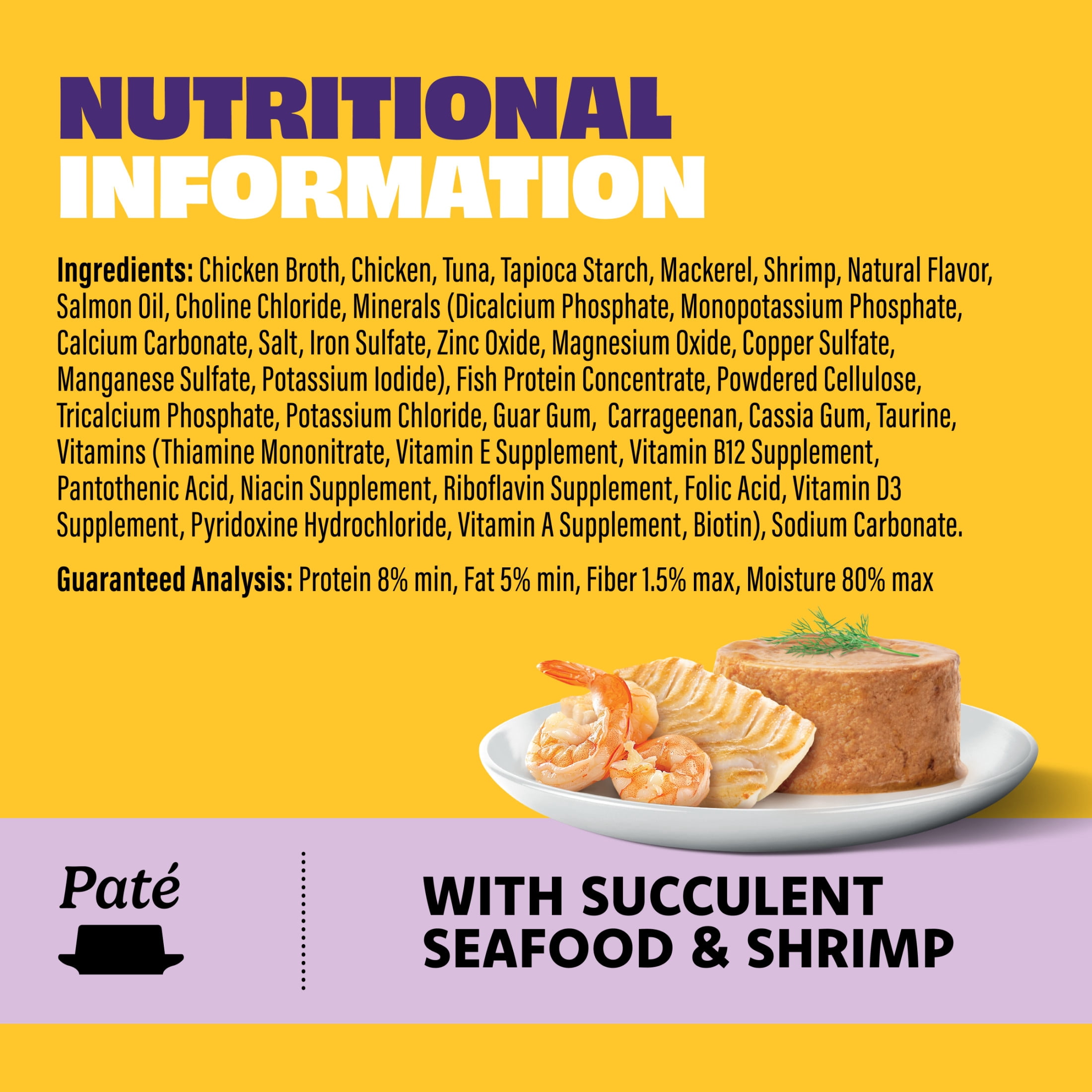 (24 pack) Mr Purrs Seafood & Shrimp Pate Wet Cat Food, 3 oz Can