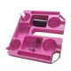 thumbnail image 1 of Bandeja para mesa con sombrilla de patio, 4 portavasos, altura ajustable, soporte para sombrilla Rosa, 1 of 9