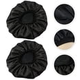 thumbnail image 2 of 2pcs Elastic Satin Nightcap Double Layers Sleeping Women Headwrap Hat, 2 of 7