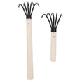 thumbnail image 4 of HLONK 2 Pcs Rake with Wood Handle Clamming Oyster Sand Scoops for Beach Ice Fishing Skimmer, 4 of 7