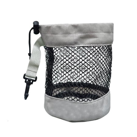 CEORPER Golf Ball Carry Bag Nylon Net Mesh Golf Pouch Portable Belt Storage Bag