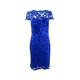 thumbnail image 1 of Tadashi Shoji Womens Embroidered Sheath Dress blue 4, 1 of 1