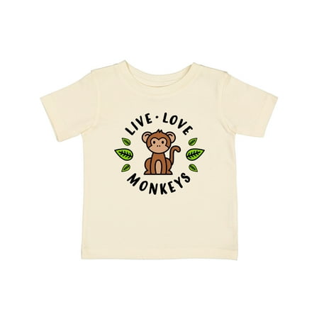 

Inktastic Live Love Monkeys Gift Baby Boy or Baby Girl T-Shirt