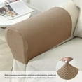 thumbnail image 4 of Set of 2 Jacquard Stretch Sofa Armchair Armrest Covers Anti-Slip Furniture Protector Armrest Slipcovers for Sofa Recliner with Free Fixing Tools Twist Pins, 4 of 6
