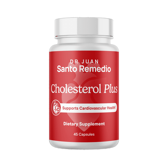 Santo Remedio Cholesterol Plus, Dietary Supplement with Red Yeast Rice & Cocoa, Supports Cardiovascular Health, Gluten-Free, Non-GMO