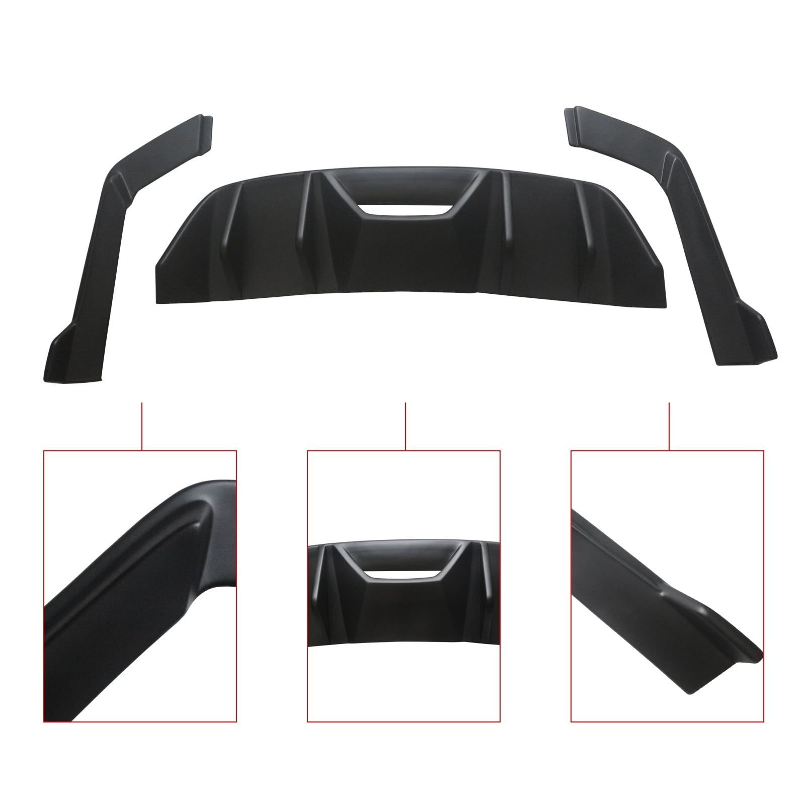Rear Body Kit Bumper 15-17フォードマスタングKTスタイル