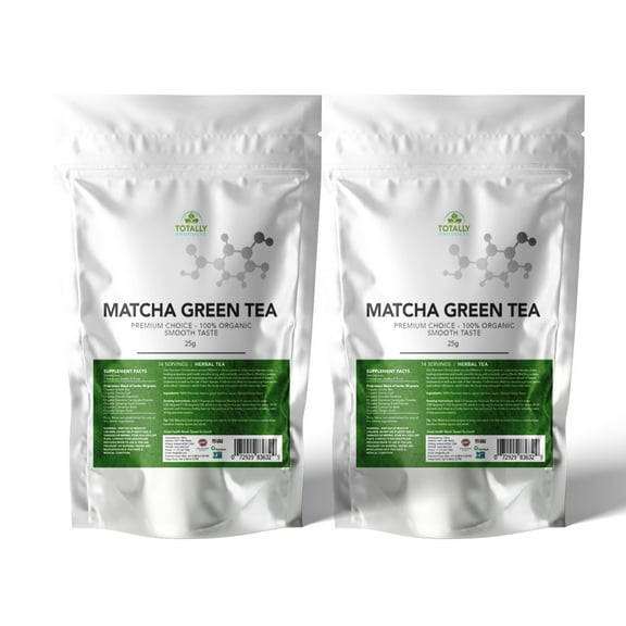 Totally Products Organic Tasty Matcha Japanese Green Tea Powder (2 packs)