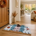 thumbnail image 5 of Sulaicai Cute Ghost Pumpkin Halloween Doormat, Non Slip Absorbent Washable Entrance Welcome Mat, Seasonal Holiday Decor Rug for Porch Kitchen Bathroom Bedroom Indoor Outdoor, 5 of 7
