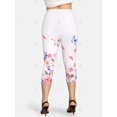thumbnail image 3 of Leggings Talla Extra Estampado Rosa Curvo Mariposa Rosegal Leggings de talla grande, 3 of 5
