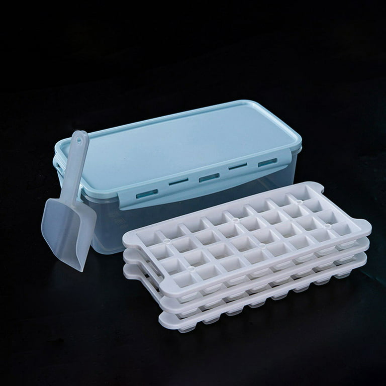 Ice Box with Lid, One-Click Ice Removal, Easily Removable Mold Ice Tray,  Complementary Food Ice Cube, DIY Ice Tray with Lid - AliExpress