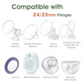 thumbnail image 4 of Maymom Flange Inserts 18 mm Compatible with Spectra, Medela 24 mm Shields, Momcozy S9 Pro/S12 Pro, Willow Wearable Cup. Compatible with Medela Freestyle, Harmony, to Reduce 24mm Down to 18 mm; 2pc, 4 of 5