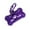 Purple, variant on Portable Bone Shape Pet Poop Bag Dispenser - Efficient Outdoor Waste Management for Dogs - Handy Organizers for Pet Supplies