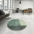 thumbnail image 4 of Ahgly Company Machine Washable Indoor Rectangle Abstract Green Area Rugs, 2' x 5', 4 of 7