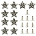 thumbnail image 4 of FRCOLOR DIY Spike 10 Pcs Creative Zinc Alloy Decorative Rivets DIY Homemade Product Accessories (Silver),0.59"X0.59"X0.2", 4 of 4