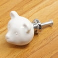 thumbnail image 3 of Drawer Handle,Ceramic Bear Door Knob Drawer Pull Cabinet Knob True Excellence, 3 of 4