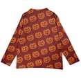 thumbnail image 4 of longantii Halloween Sweaters for Women Button Knit Cardigan Long Sleeve Ghost Graphic Cute Spooky Fall Winter Trendy Tops Lightweight Breathable Cardigan for Funny Party Hot Pink XL, 4 of 7