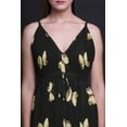thumbnail image 4 of Bimba Butterfly Ladies Printed Resort Maxi DrawstringÂ&nbsp;DressÂ&nbsp;Spaghetti Strap Beach Wear-Large, 4 of 4