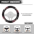 thumbnail image 6 of Uorisanigo American Flag 15 Inch Steering Wheel Cover Deer Print Car Steering Wheel Protector for Women Breathable Car Steering Wheel Cover for Winter Flannel Car Accessories Gift for Holiday, 6 of 8