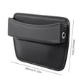 thumbnail image 2 of Seat Gap Car Filler PU Leather Car Holder Resistente al desgaste Negro, 2 of 2