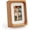 Natural Teak-(5x7 matted to 4x6), variant on 5x5 Natural Dark Walnut Solid Wood Picture Frames, Hand Make Crafted Original Wood Frame with Mat to 4x4,Rounded Edge Wooden Photo Frame, For TableTop and Wall Decoration