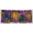 thumbnail image 2 of Batik Tie Dye Curtain Panels by Penny's Needful Things (Set of 2) 36 Inch Long UNLINED (Orange Purple Blue Floral), 2 of 2