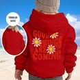thumbnail image 2 of LUOGENLI Girls Sweatshirts Size 10-12 No Hood Girl's Hoodie Long Sleeve Soft Sweatshirt Graphic Hoody Kids Cute Pullovers Top Clothes for Girls Teen Girls Sweatshirts Red 7-8 Years, 2 of 5