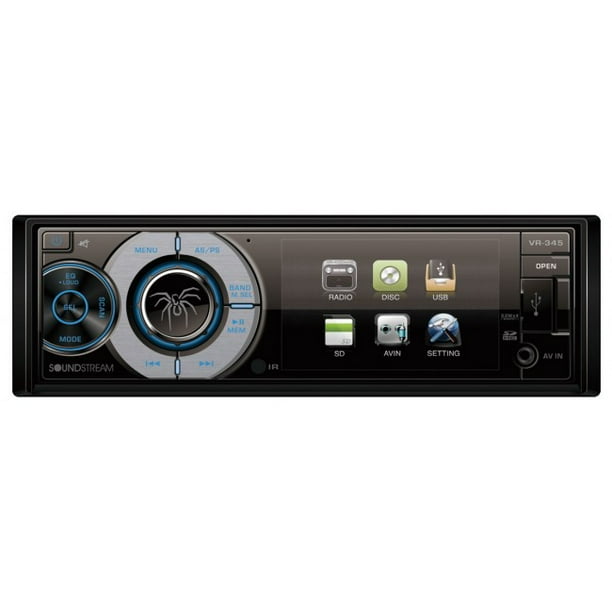 Soundstream VR345 SingleDIN Car Stereo DVD Player