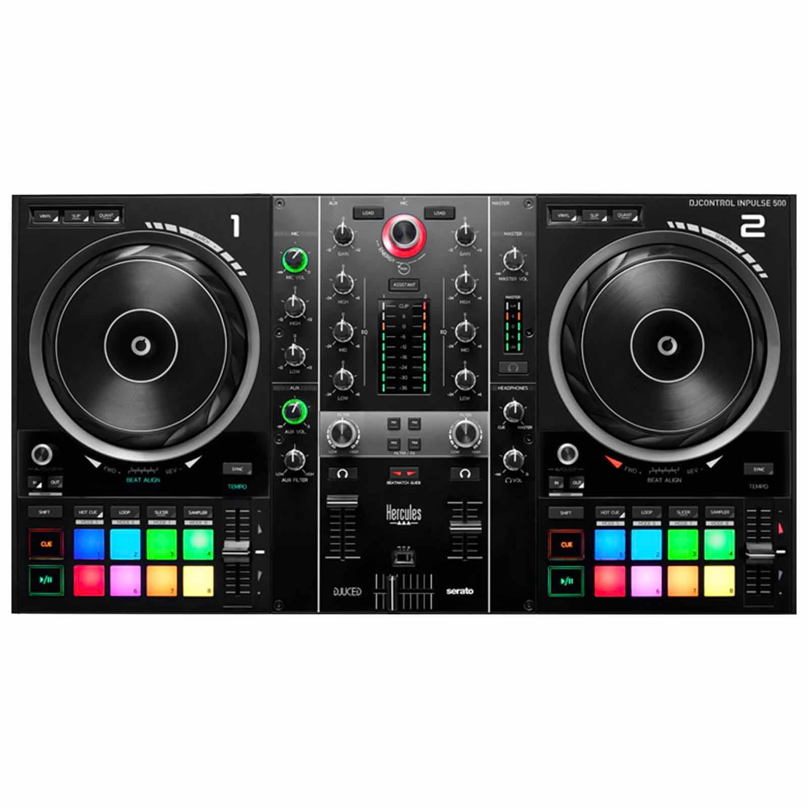 Hercules DJControl Inpulse 500 DJ Controller with Bag Package