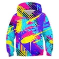 thumbnail image 1 of Zwiiyzr 2025 4-14 Ans Garçons Sweat à Capuche Oversize Motif Manches Longues T-Shirt Imprimé Col Rond Sweat à Capuche Violet, 1 of 3