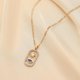 thumbnail image 1 of Simple personalidad luz lujo nicho metal hueco retro brújula moneda colgante collar mujer X2818-2 JFHHH pequeña, 1 of 5