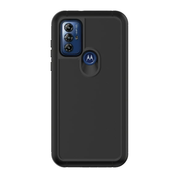 onn. Rugged Phone Case for moto g PLAY (2023) - Black