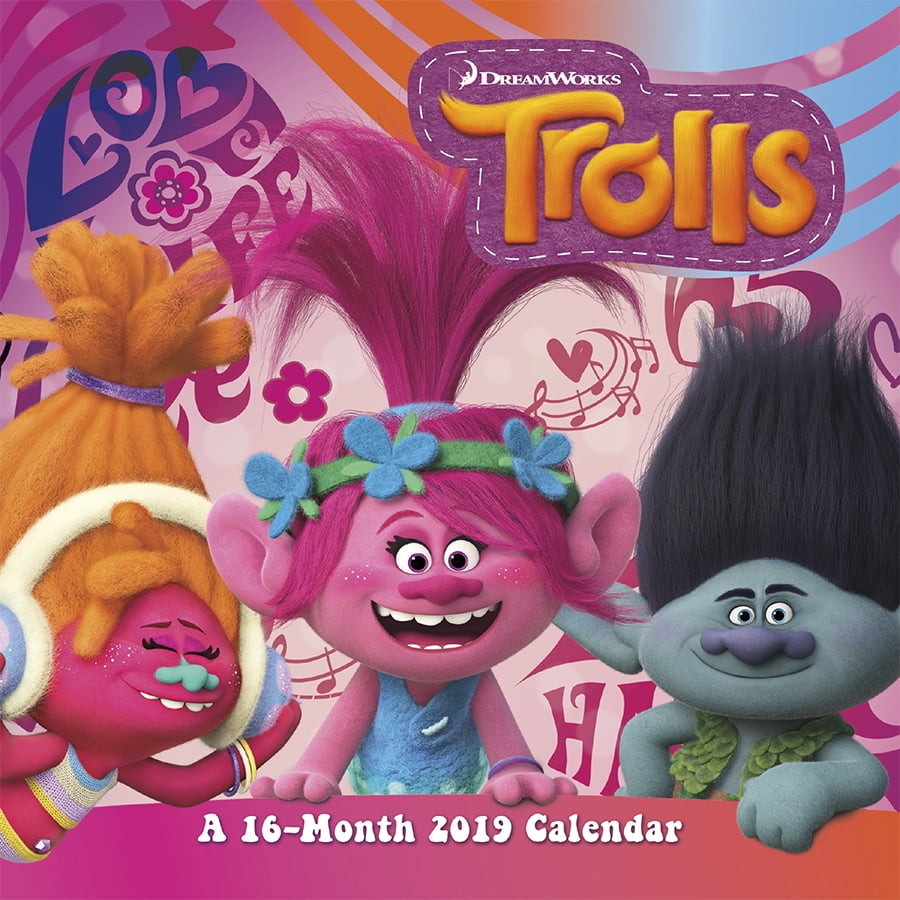 2019 Trolls Mini Calendar - Walmart.com - Walmart.com