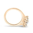 thumbnail image 4 of ESTE ORIGIN 2.00Ct Oval Cut Moissanite Engagement Ring – Halo & Cathedral Setting in 18K Rose Gold for Women, 4 of 7