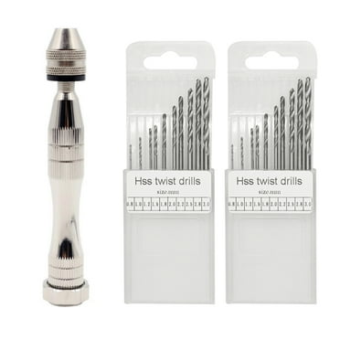 FineGood Hand Pin Vise with 20 Drill Bits Set