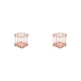 thumbnail image 1 of Organizador de oficina Advancent Oro rosa 10*9*9 cm, portalápices cuadrado 2piezas, 1 of 6