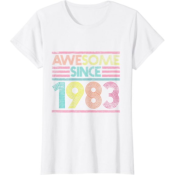 Awesome Since 1983 40th Birthday Gifts 40 Years Old T-Shirt