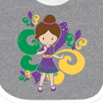 thumbnail image 4 of Inktastic Mardi Gras Girl Girls Baby Bib, 4 of 4