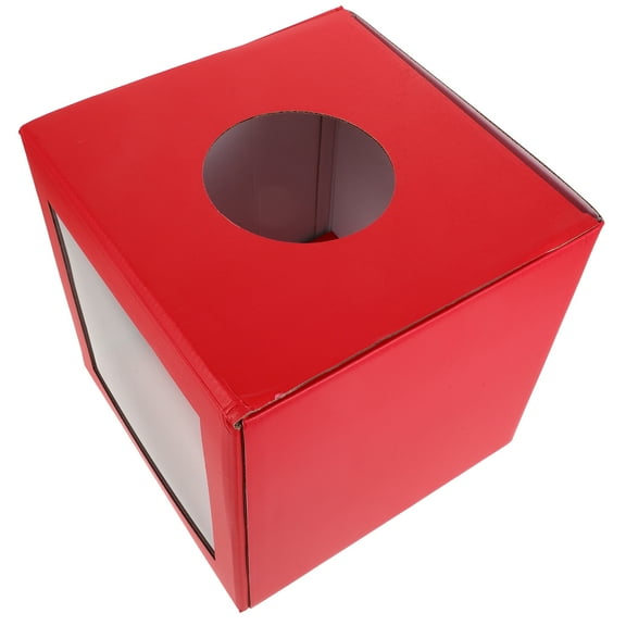 HOMEMAXS Game Raffle Box Compact Lottery Box Tickets Holder Square Raffle Container Game Accessory