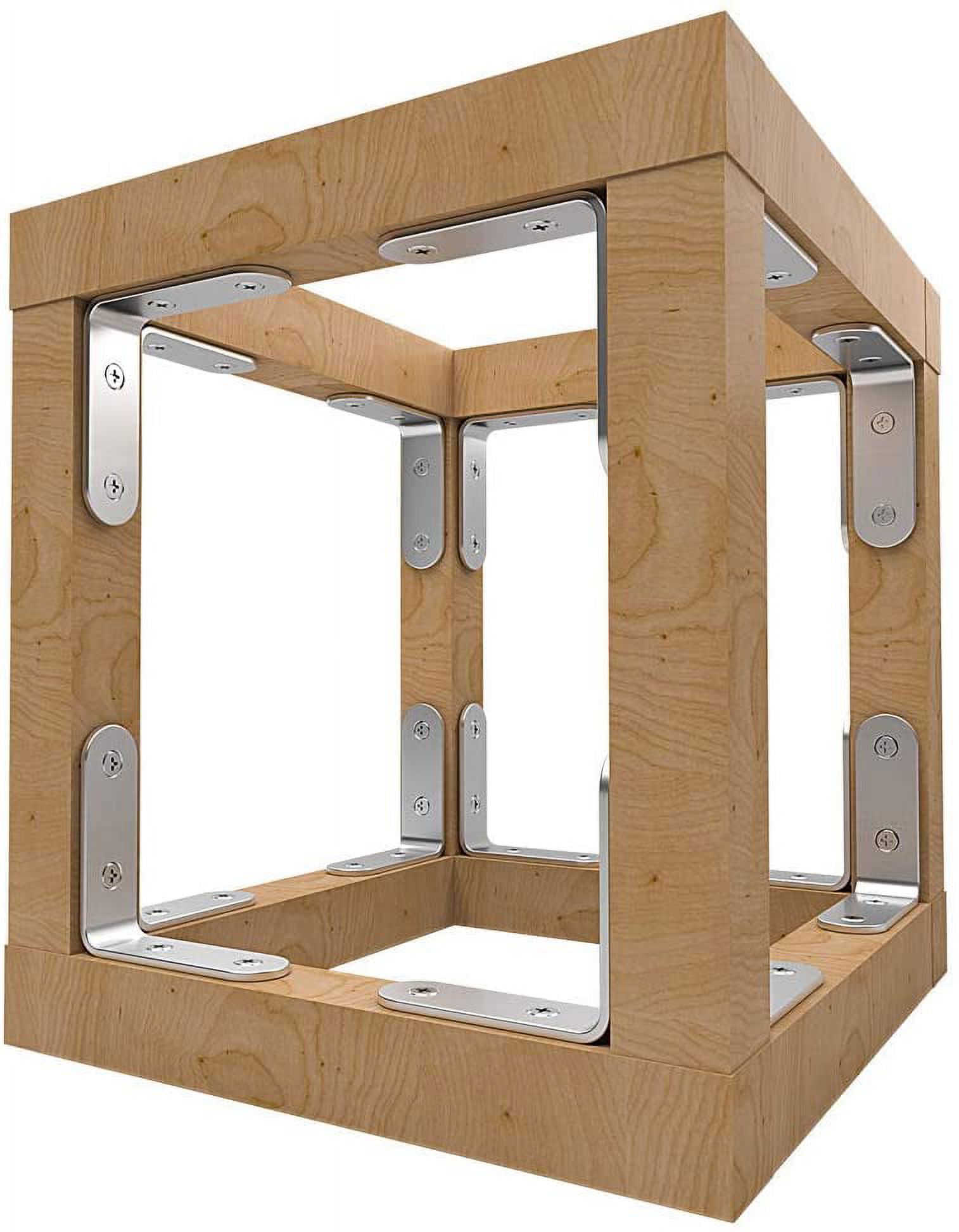 LuckIn Stainless Steel L Brackets, 2" x 2", 20-Pack photo 7