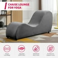 thumbnail image 5 of MUZZ Yoga Chairs for Adults, Velvet Yoga Chaise Lounge for Adult Exercise, Stretching, Relaxation, Modern Curved Tantra Chairs for Bedroom,Living Room(Dark Grey), 5 of 6