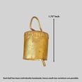 thumbnail image 6 of Vivanta Rustic Vintage Holiday Handmade Christmas Ornaments Cow Bell, 4 cm, 10 Pcs, Gold, 6 of 11