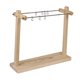 thumbnail image 4 of Organizador de collares, regalo para mujer, para colgantes y llaveros, estante de almacenamiento de escritorio Madera clara 42 cm, 4 of 9
