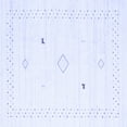 thumbnail image 1 of Ahgly Company Machine Washable Indoor Square Solid Blue Modern Area Rugs, 5' Square, 1 of 4