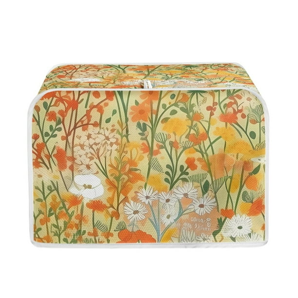 Vodetik Store Floral Toaster Cover Flowers Kitchen Small Appliance