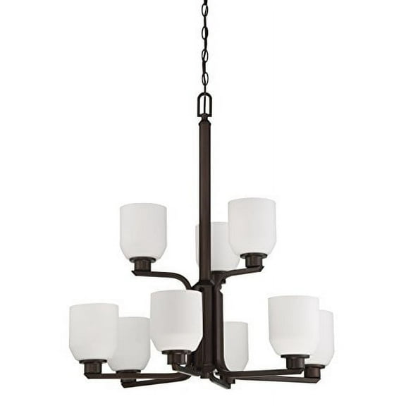 Ebern Designs Danbury 9-Light Shaded Chandelier