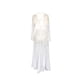 thumbnail image 5 of VISgogo Vestido largo a la moda para mujer, Body triangular recortado con escote en V profundo Patchwork Hollow-out Mesh Plaid Vestidos de una pieza VISgogo moda, 5 of 6