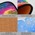 thumbnail image 2 of 2-Piece Kitchen Rugs Set Non-Slip Mats Carpet Floor for Kitchen, Bathroom (19.7"x27.6" & 19.7"x47.2") Colorful Tie-dye with Swirling, 2 of 7